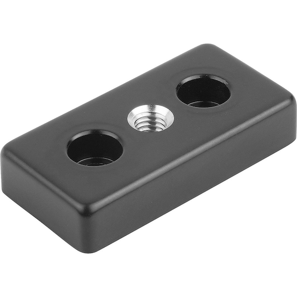 Foot Plate D=M08 60X30X12 Plastic, Black Powder, Type I, Bn=6